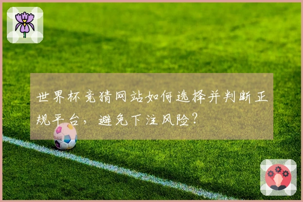 世界杯竞猜网站如何选择并判断正规平台，避免下注风险？